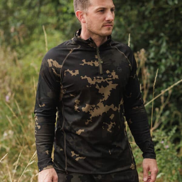 *NEW* KORDA KOOL UPF ZIP JERSEY DARK KAMO