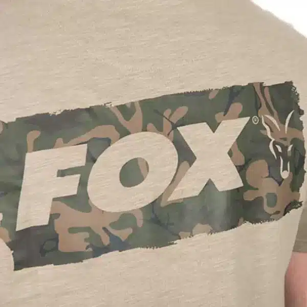 FOX LIGHTWEIGHT KHAKI LOGO TEE - Image 3