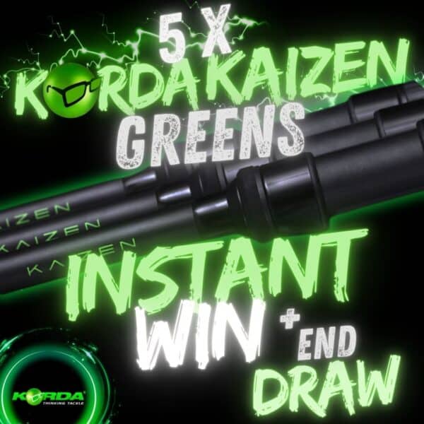 KORDA KAIZEN GREEN CARP RODS + 5 INSTANT WINS