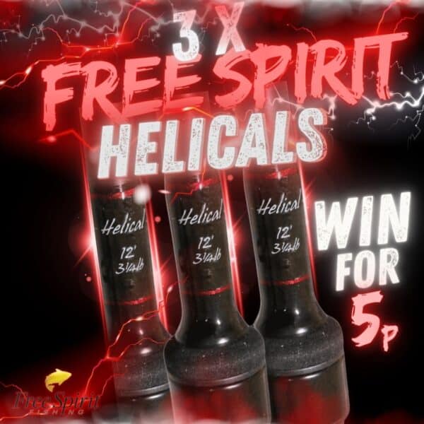 3 X FREE SPIRIT HELICAL RODS OR CASH