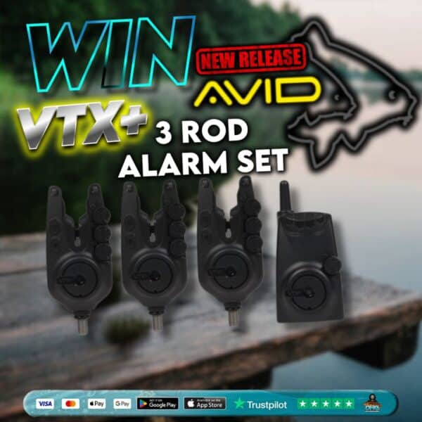 **BRAND NEW** AVID VTX+ 3 ROD BITE ALARM SET OR CASH