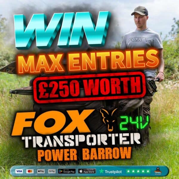 WIN MAX ENTRIES INTO FOX TRANSPORTER POWER BARROW (£250 WORTH OF TICKETS)