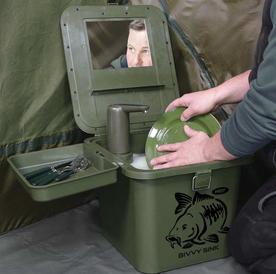 🥊SMASH & GRAB🥊 **NEW** NGT BIVVY SINK + FREE AUTO TAP