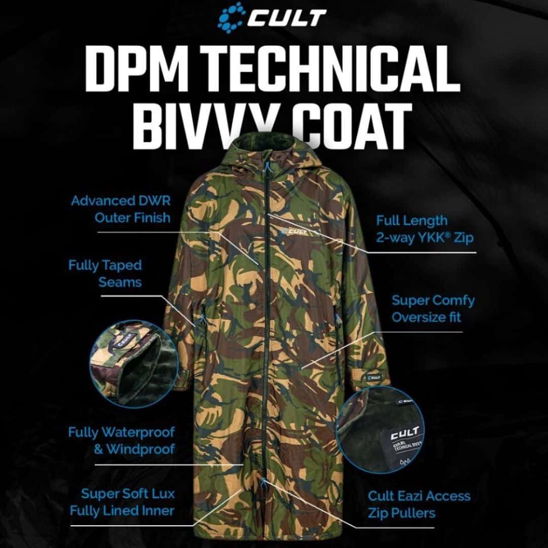 CULT TACKLE DPM TECH BIVVY COAT 0R CASH