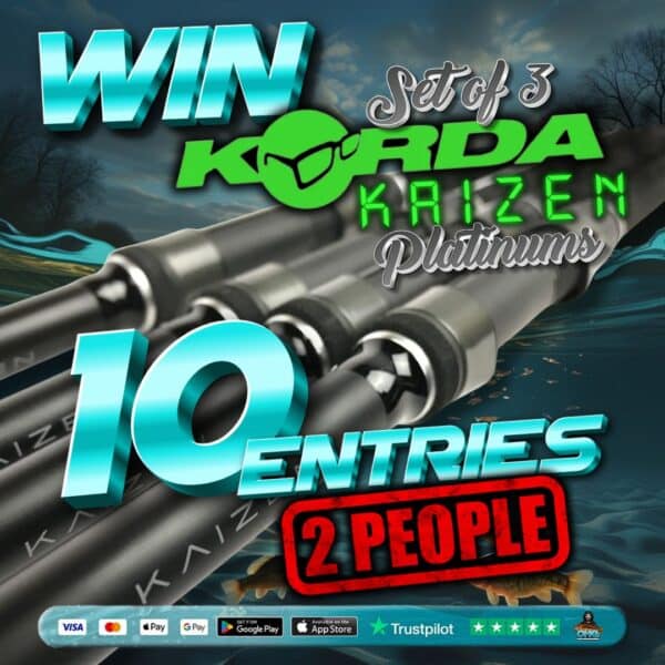 🌖AFTER DARK🌖 2 WINNERS 10 ENTRIES INTO KORDA KAZIEN PLATINUMS (£50 OF ENTRIES EACH)