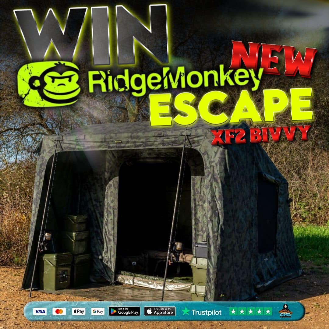 RIDGEMONKEY ESCAPE XF2 STANDARD BIVVY V2 CAMO EDITION OR CASH