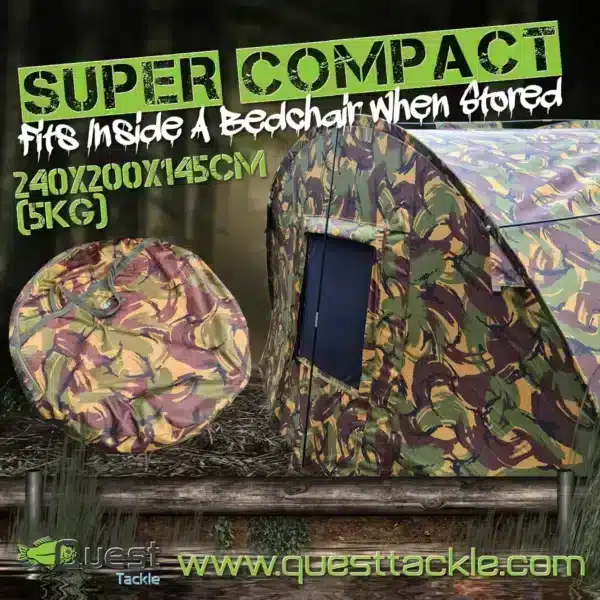 QUEST STEALTH XL MK2 BIVVY DPM POP UP BIVVY OR CASH