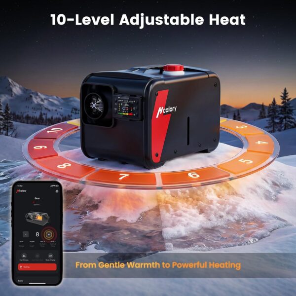 HCALORY 8KW DIESEL HEATER WITH APP CONTROL OR CASH